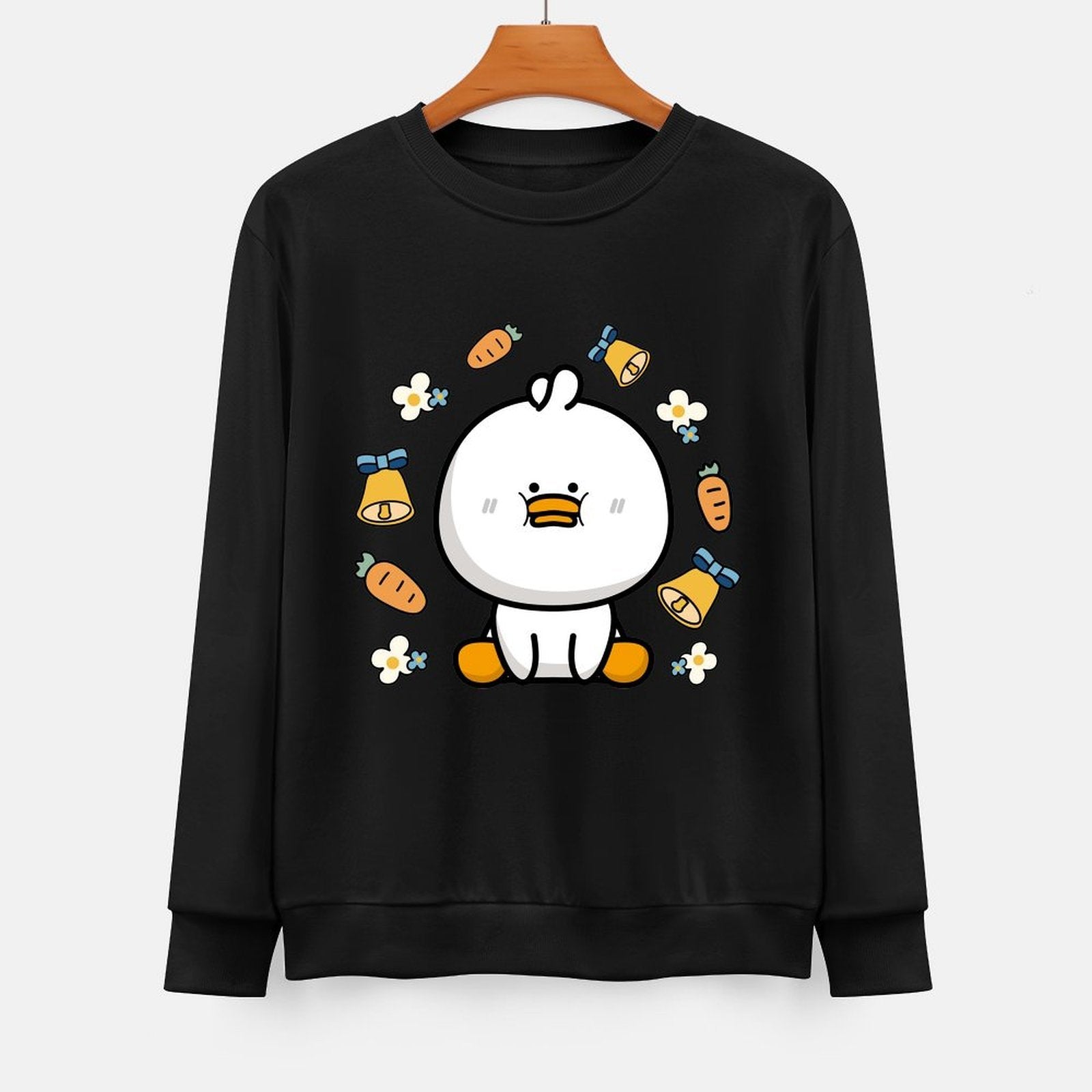 Front Patterned Long Sleeve TopColorfast Unisex